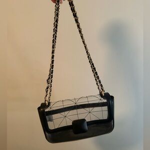 Clear snap crossbody